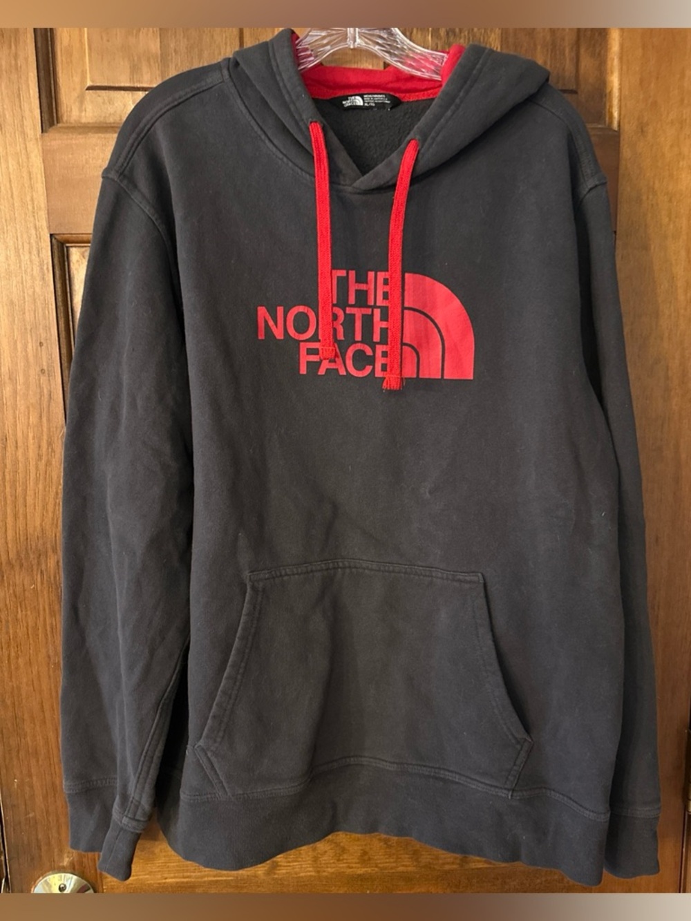 Men’s The North Face Grey Hoodie Front Pocket Size XL